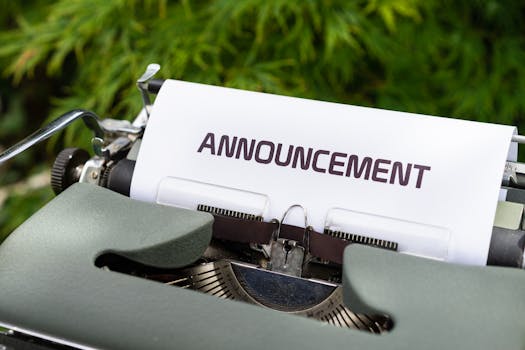 IPO announcement