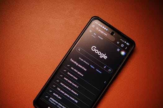 search results screen