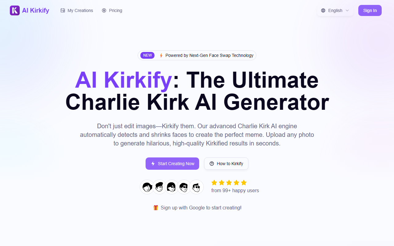 AI Kirkify screenshot