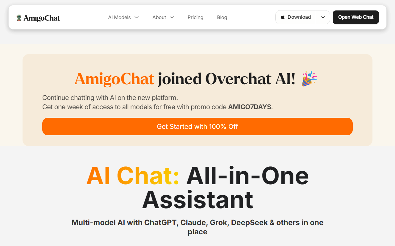AmigoChat screenshot