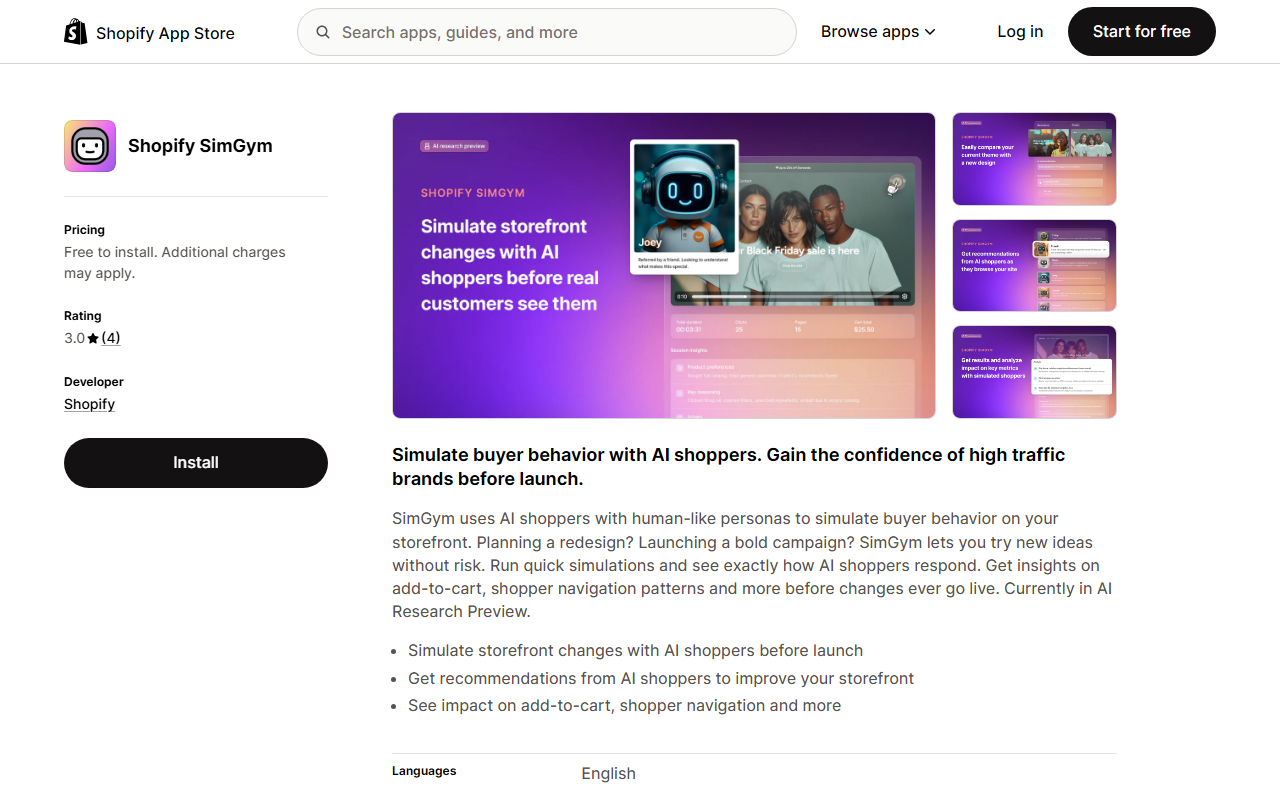Shopify screenshot
