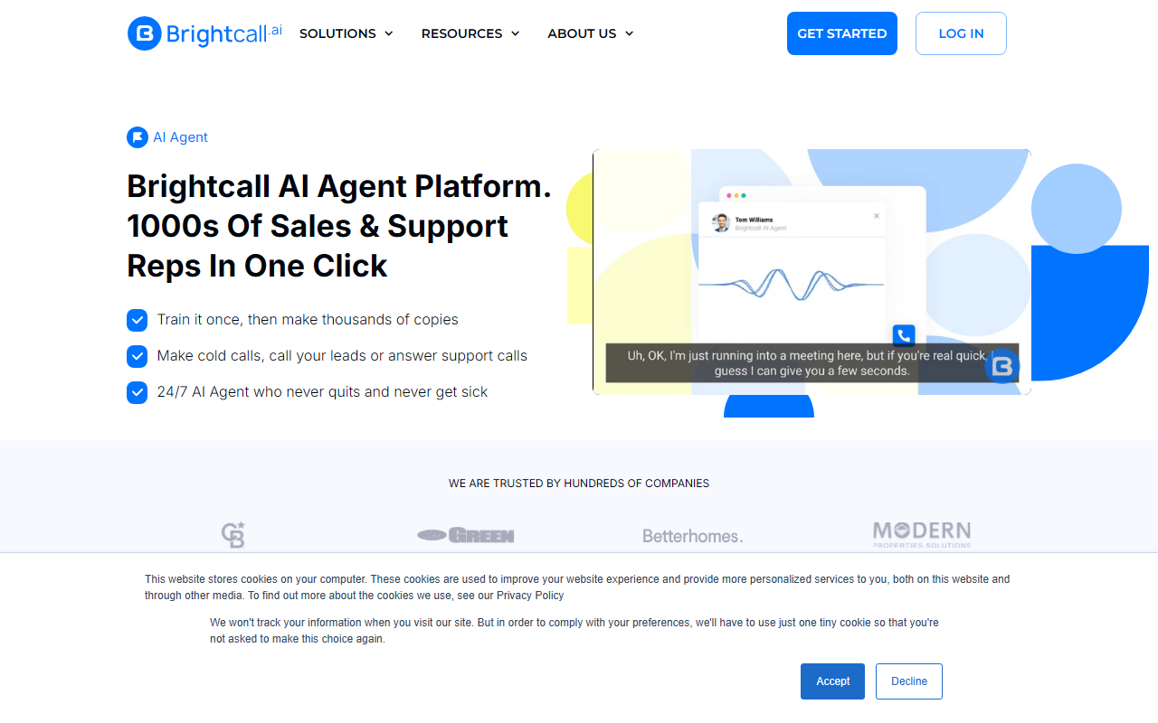 Brightcall screenshot