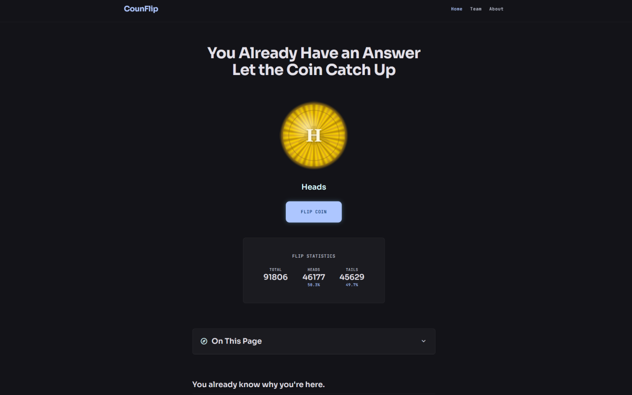 counflip screenshot
