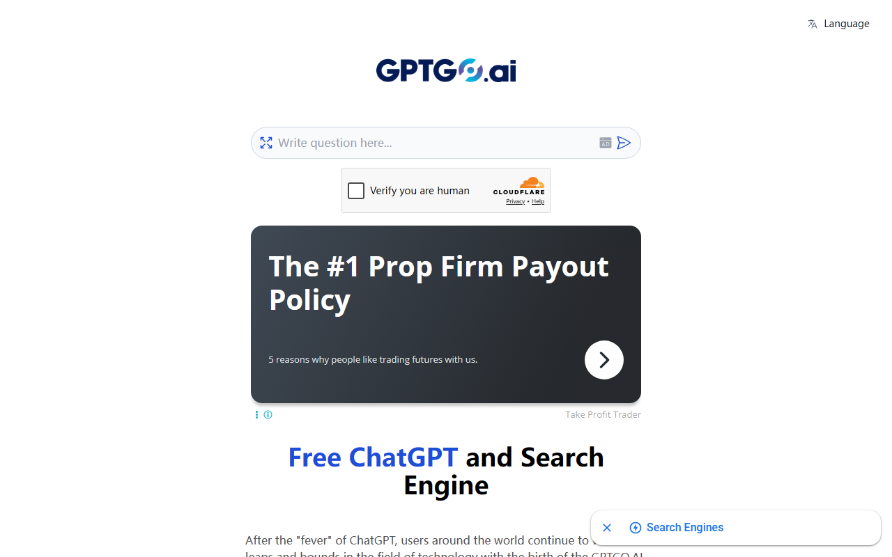GPTGO screenshot