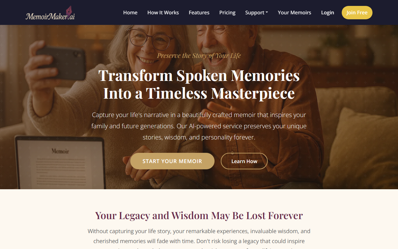 MemoirMaker screenshot