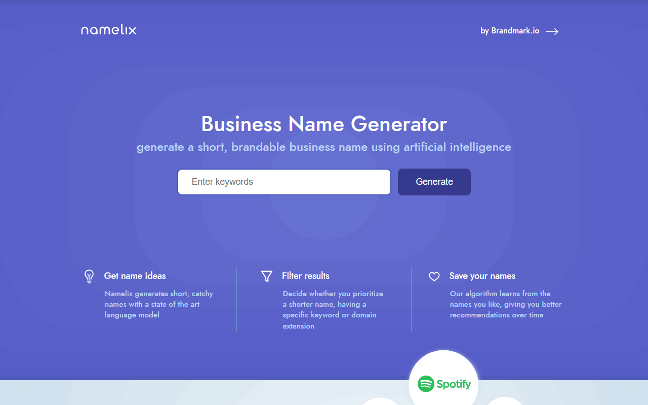 Namelix screenshot