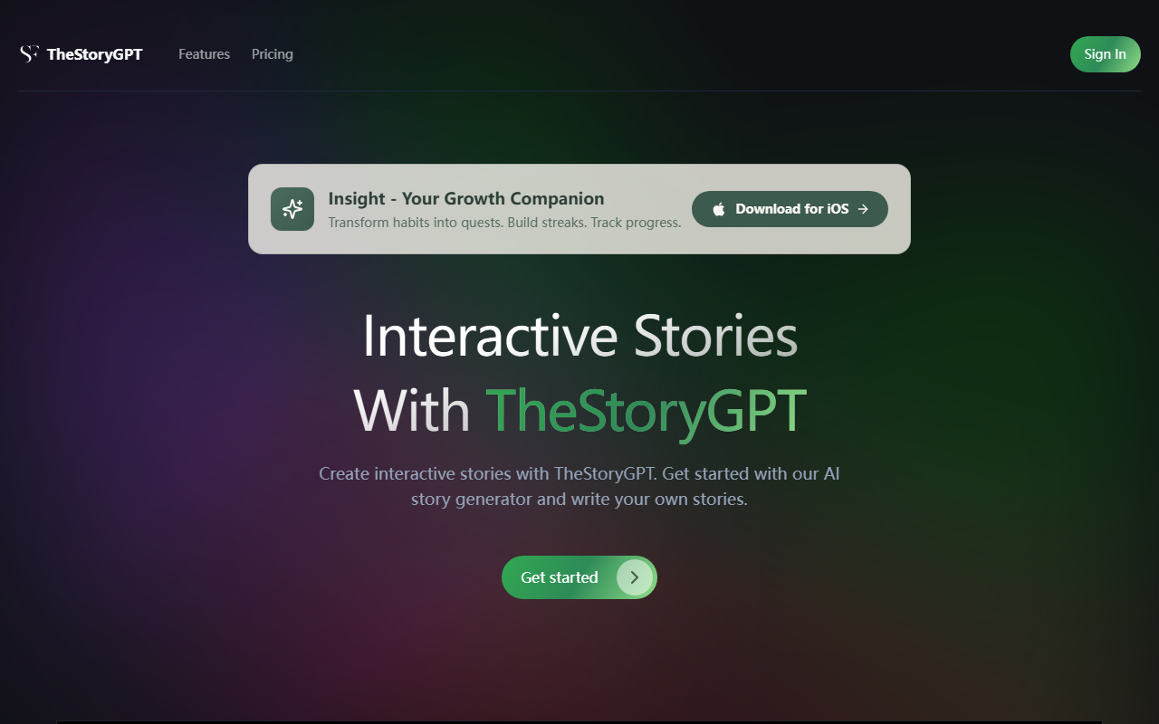 TheStoryGPT screenshot