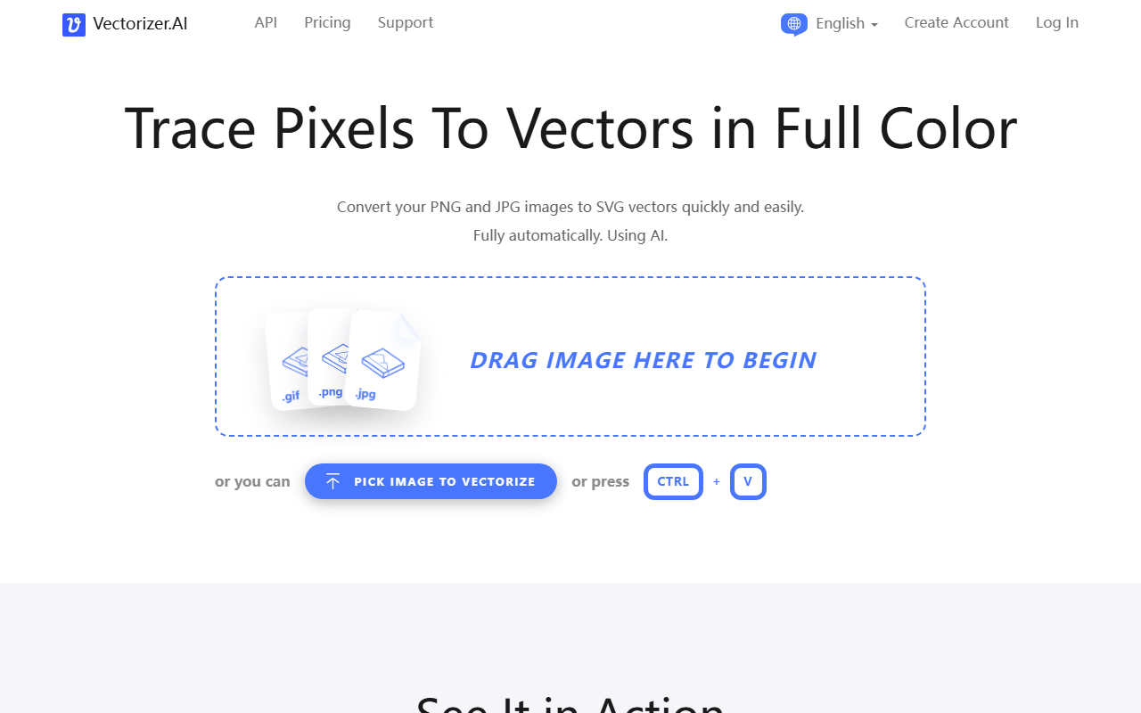 Vectorizer.AI screenshot