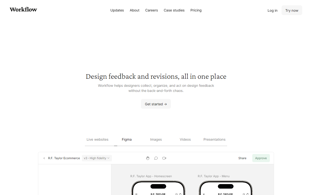Workflow screenshot